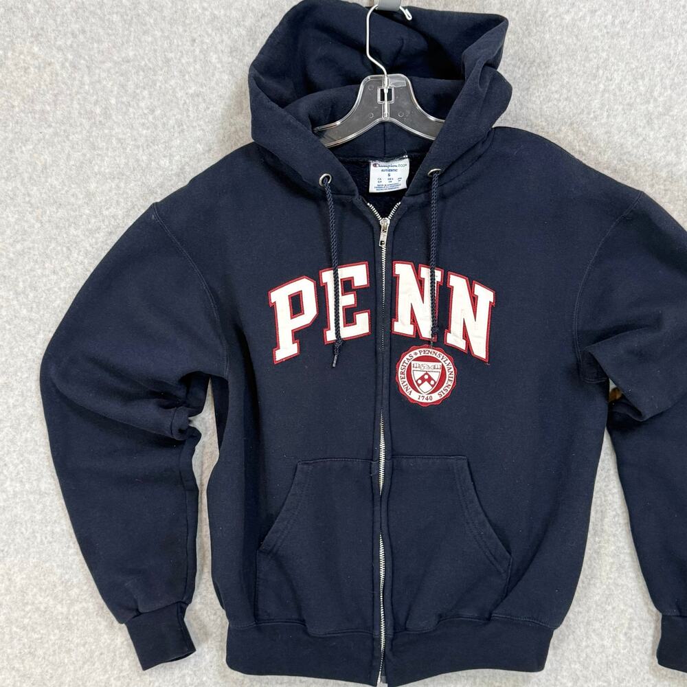 Champion Eco Penn State University Full Zip Hoodie Size S Sweatshirt Campuscore